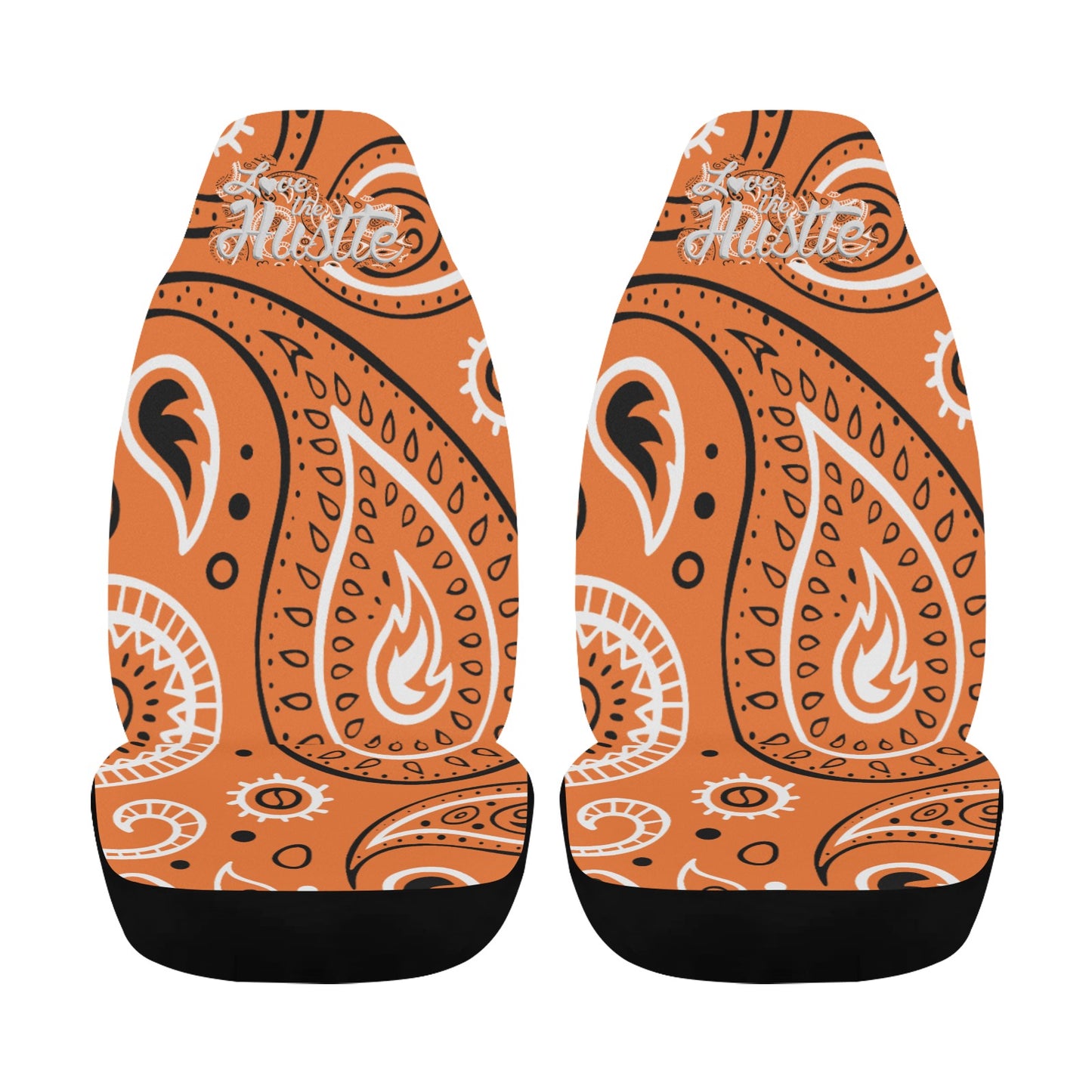 Love The Hustle Car Seat Cover Airbag Compatible(Set of 2)