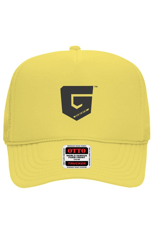 Ghetto Dept. Black Shield 5 Panel Trucker Hat