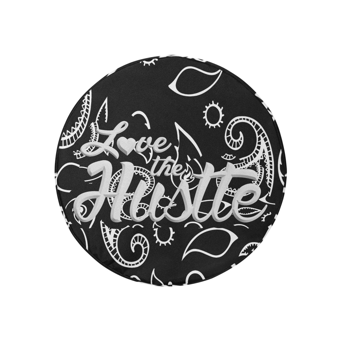 Love The Hustle Spare Tire Cover (Small) (15")