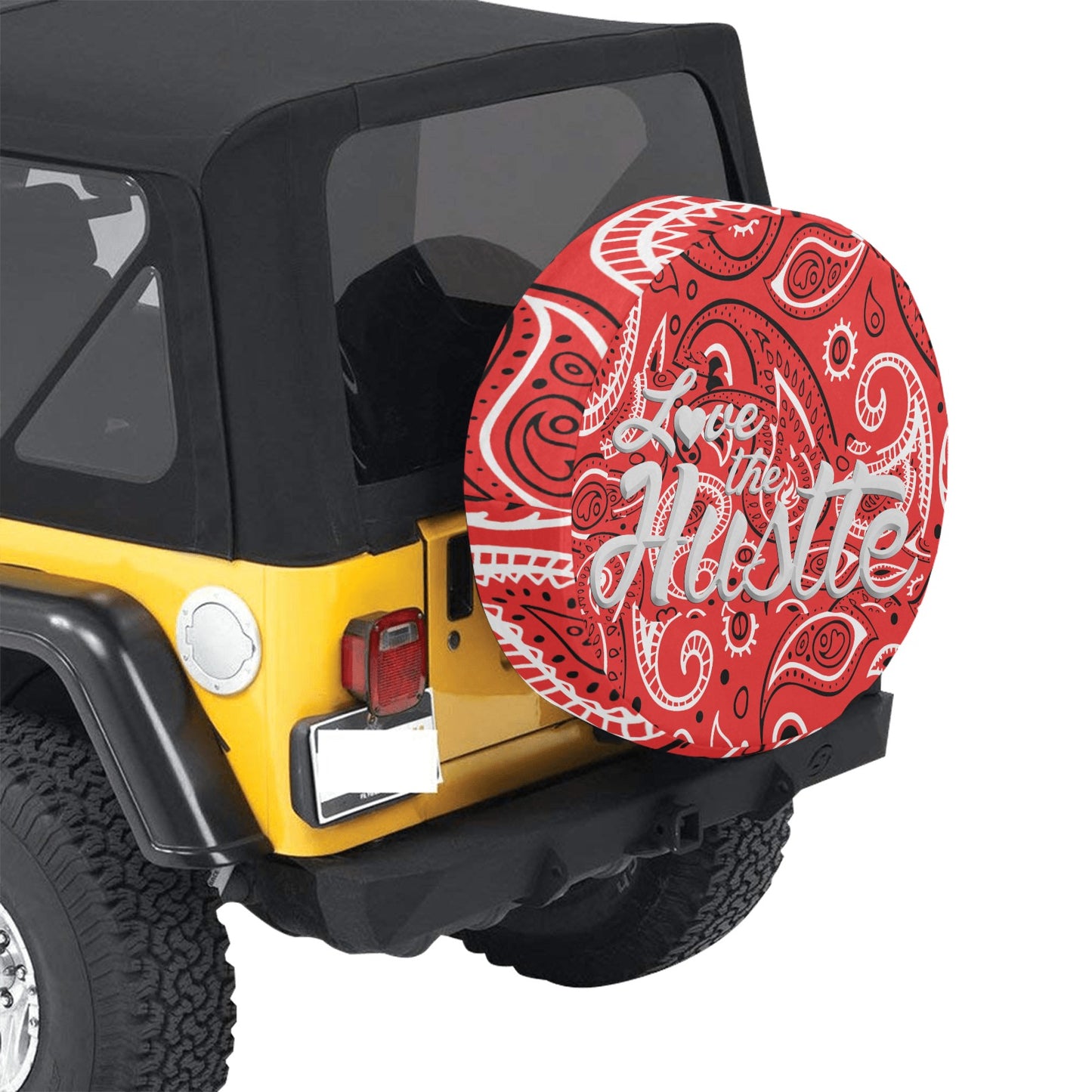 Love The Hustle Spare Tire Cover (Small) (15")