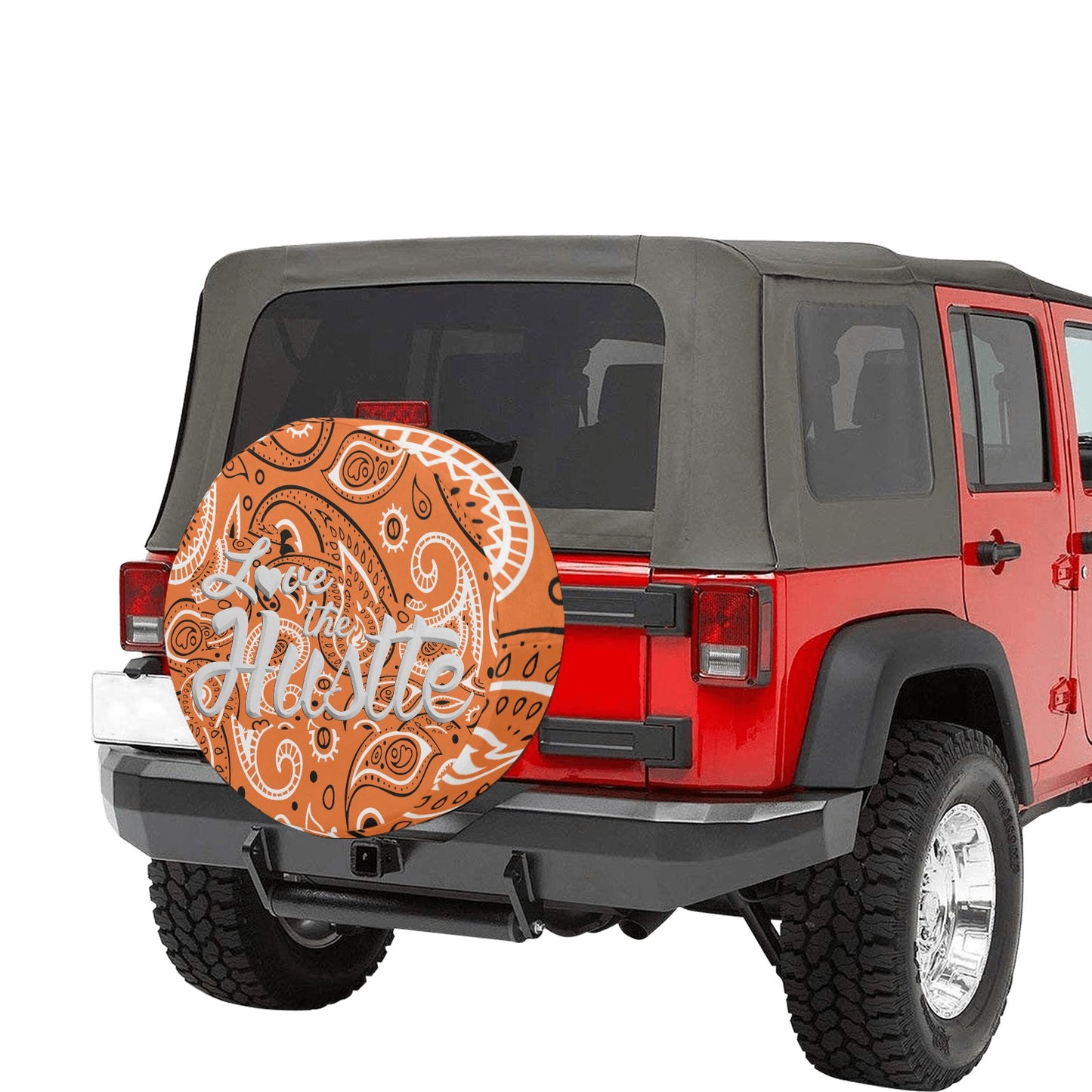 Love The Hustle Spare Tire Cover (Small) (15")