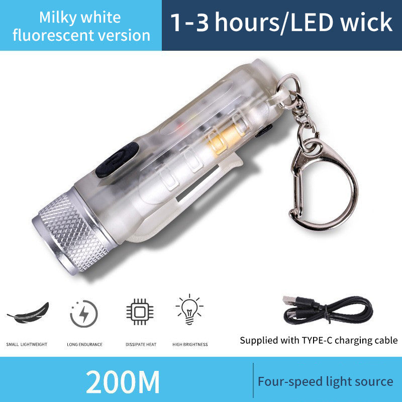 USB Rechargeable Multi-Function Flashlight Strong Light Super Bright Waterproof Long-Range Outdoor Household Portable LED Mini Flashlight