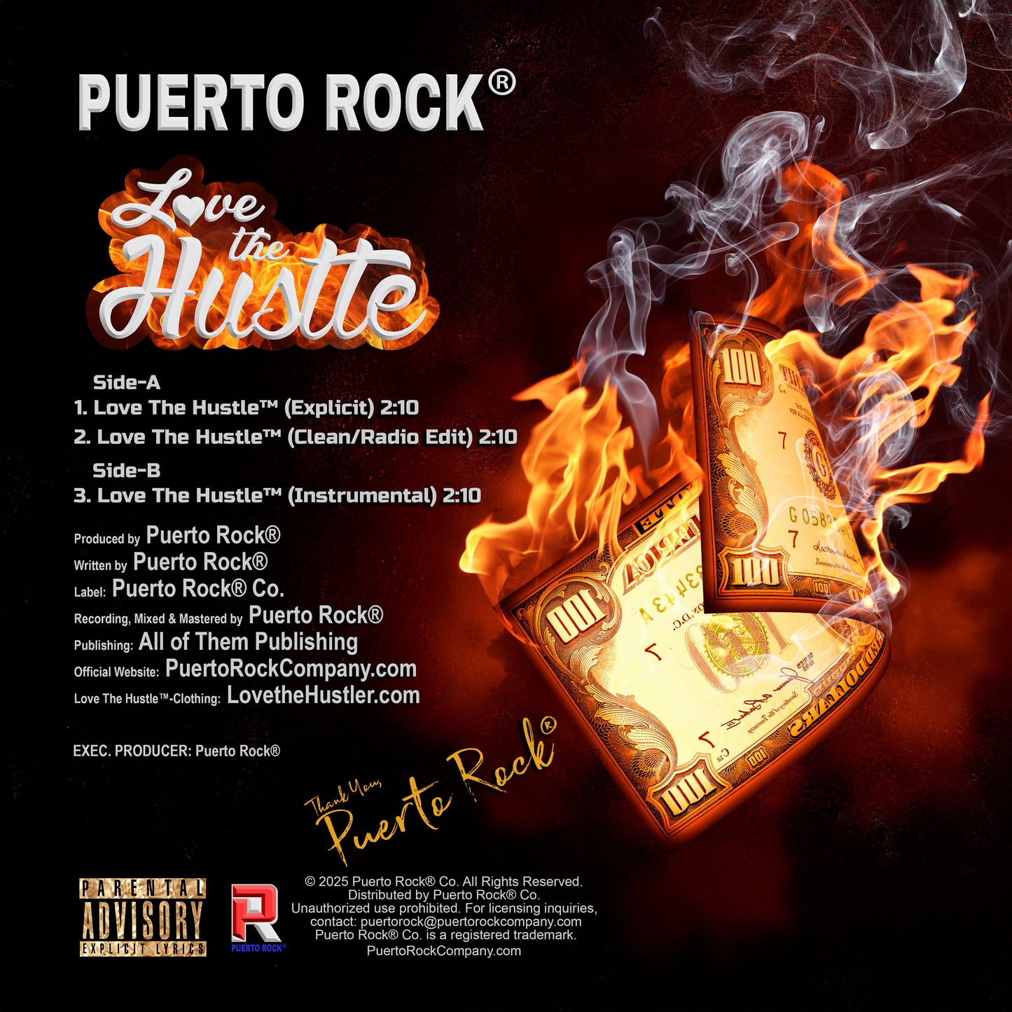 Puerto Rock Love The Hustle Disco de vinilo de 12 pulgadas