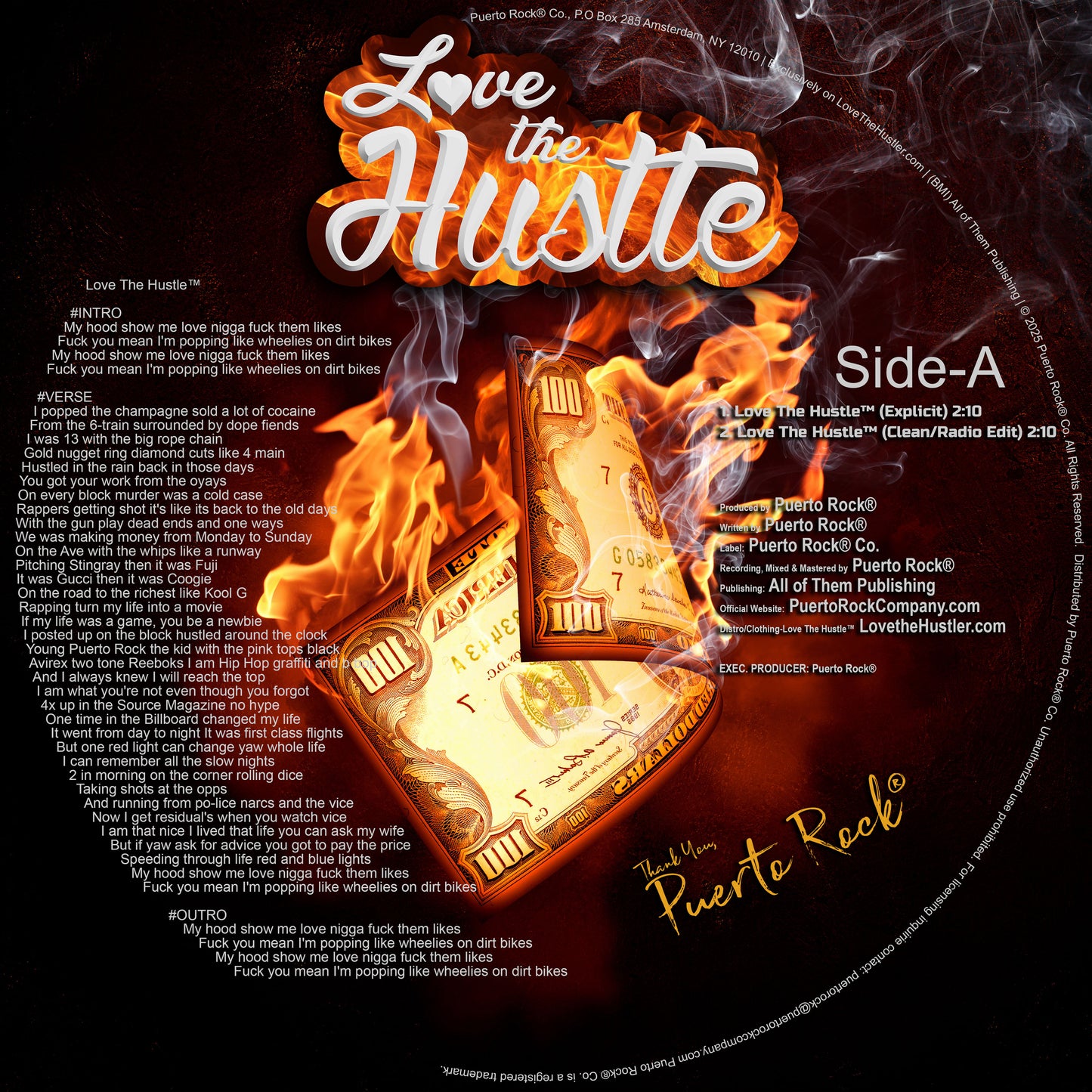 Puerto Rock Love The Hustle Disco de vinilo de 12 pulgadas