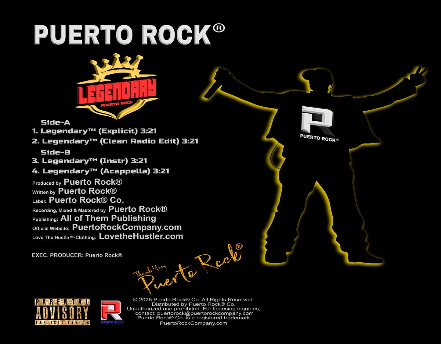 Puerto Rock® Legendary 12-inch Vinyl Record