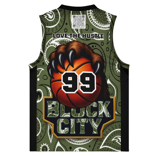 Love The Hustle® League Personalized Uni Premium Basketball Jersey Camo Squad