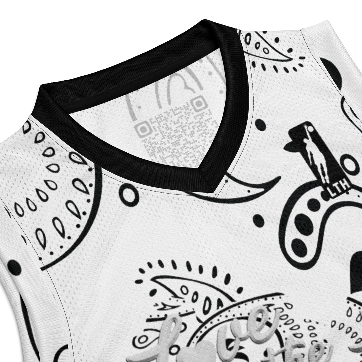 Love The Hustle® League Personalized Uni Premium Basketball Jersey White Squad