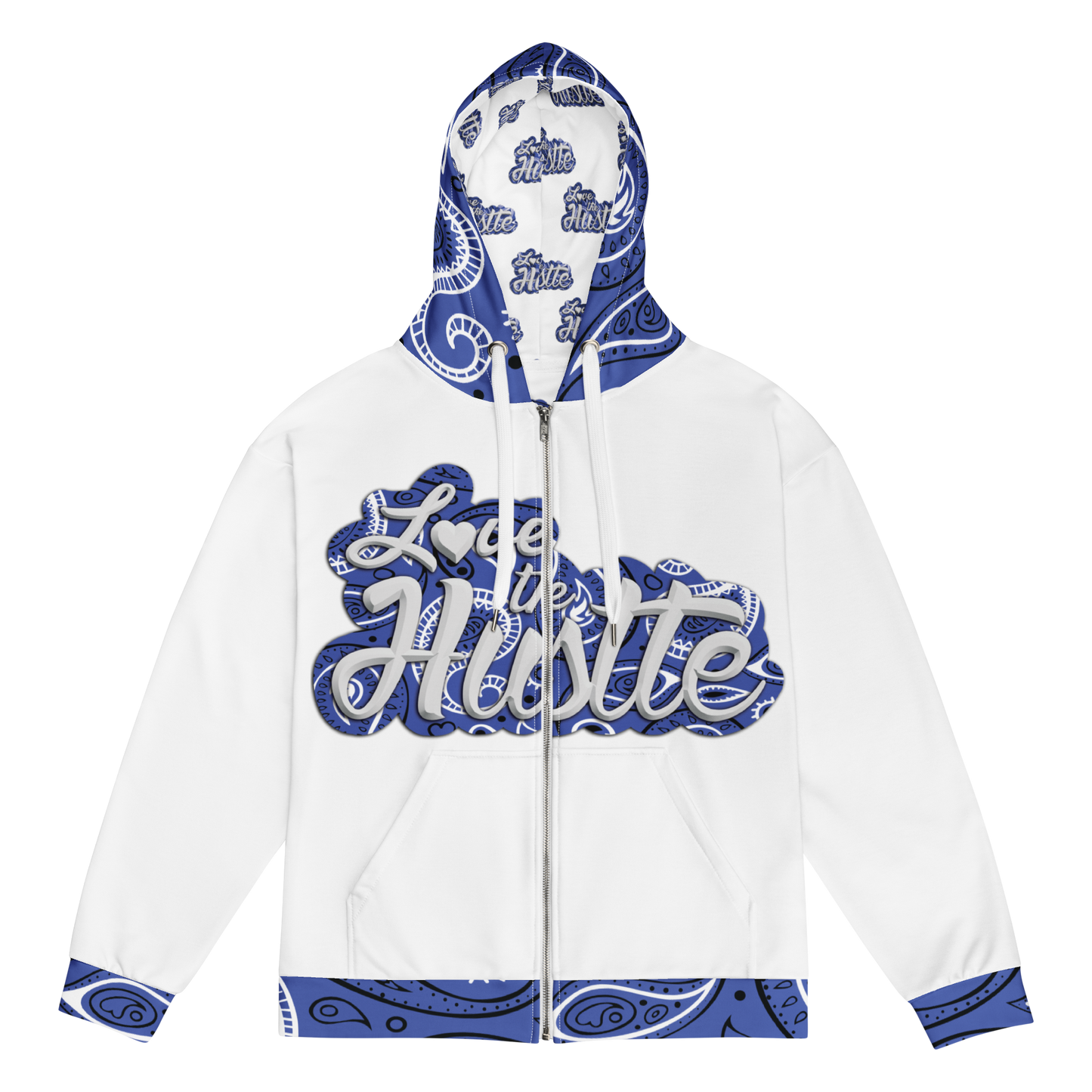 Collection de sweats à capuche zippés unisexes Love The Hustle™ Bandana
