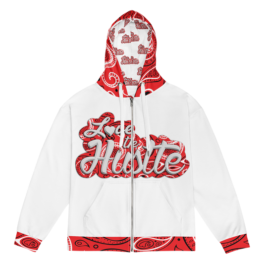 Collection de sweats à capuche zippés unisexes Love The Hustle™ Bandana