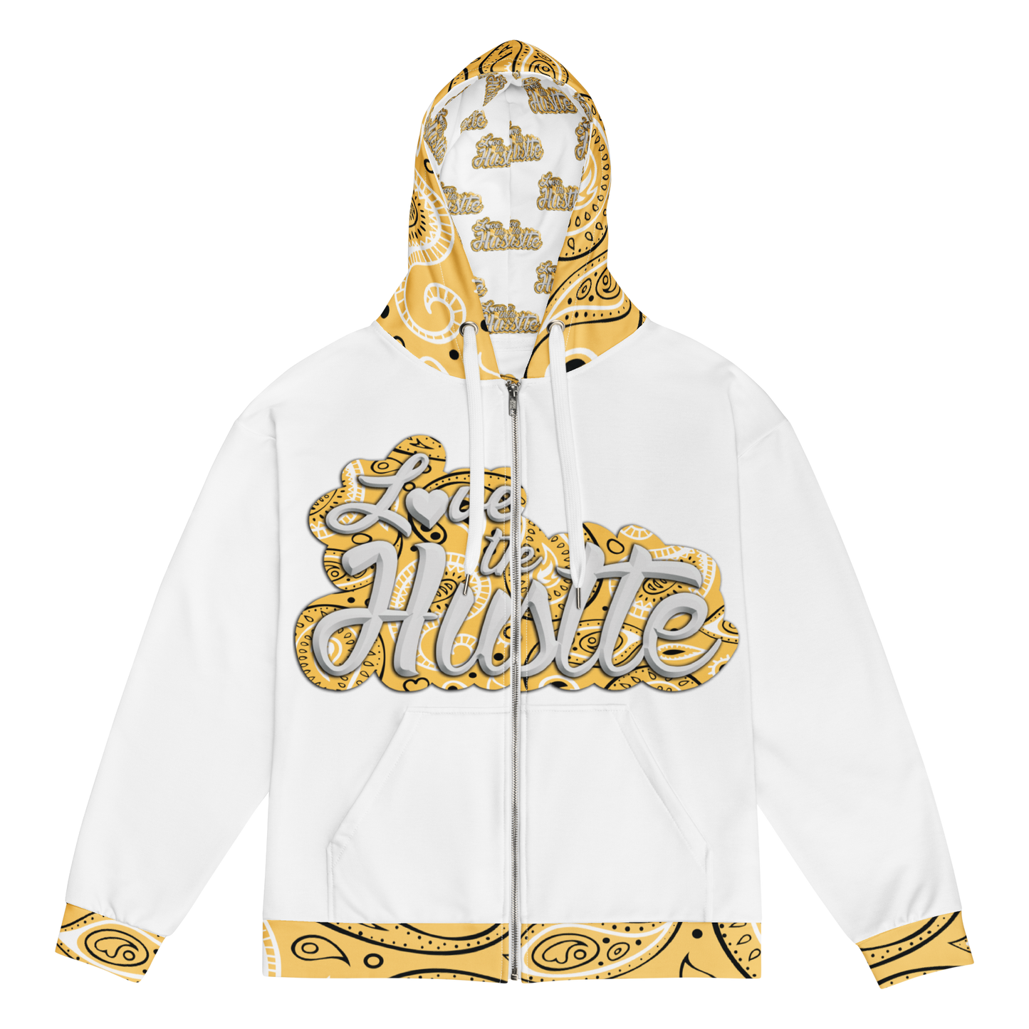 Collection de sweats à capuche zippés unisexes Love The Hustle™ Bandana