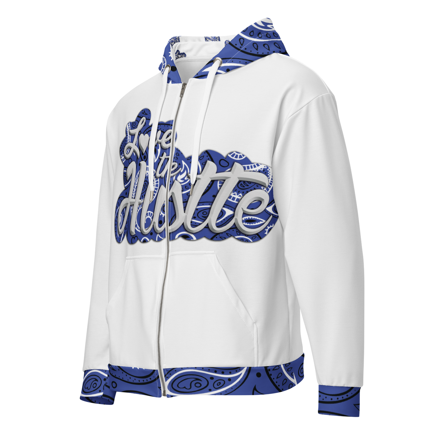 Collection de sweats à capuche zippés unisexes Love The Hustle™ Bandana
