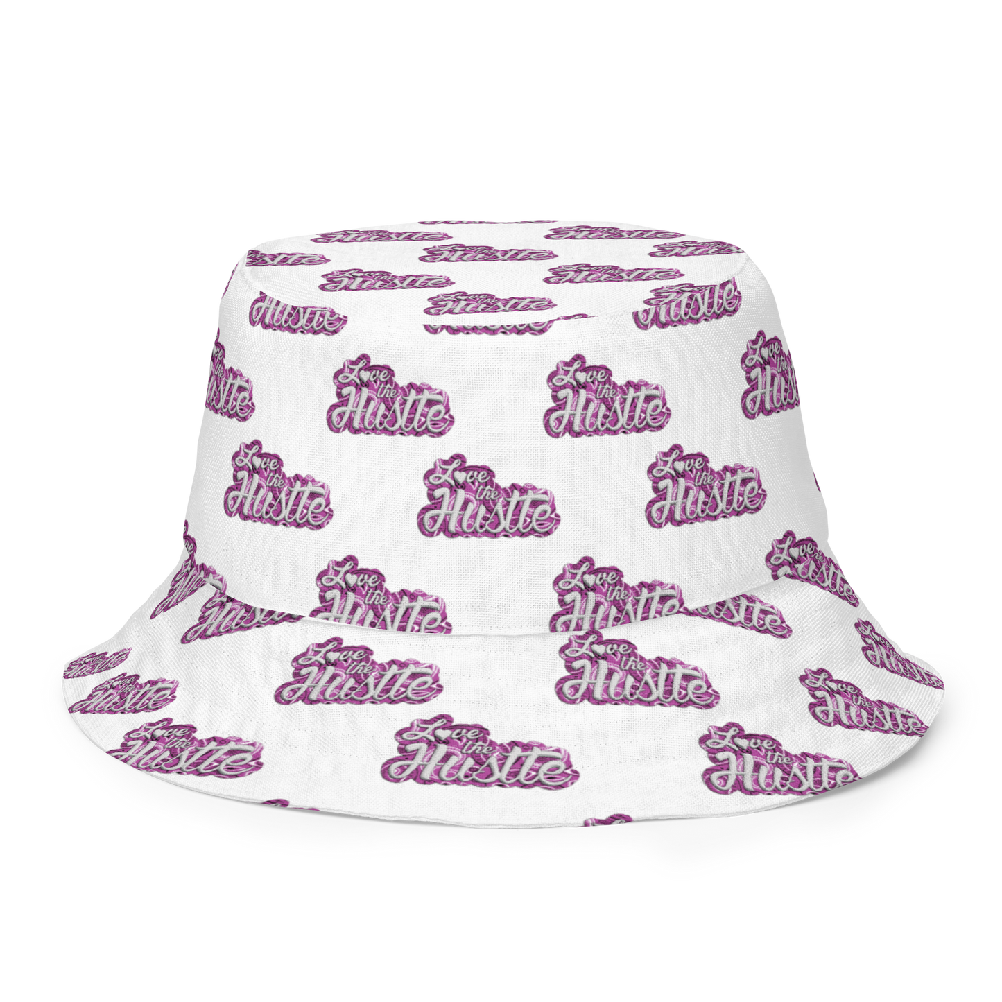 Sombrero de pescador reversible con diseño de bandana Love The Hustle™ y minimotivos