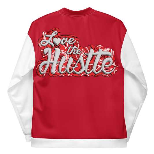 Blouson aviateur unisexe Love The Hustle™, hauts rouges