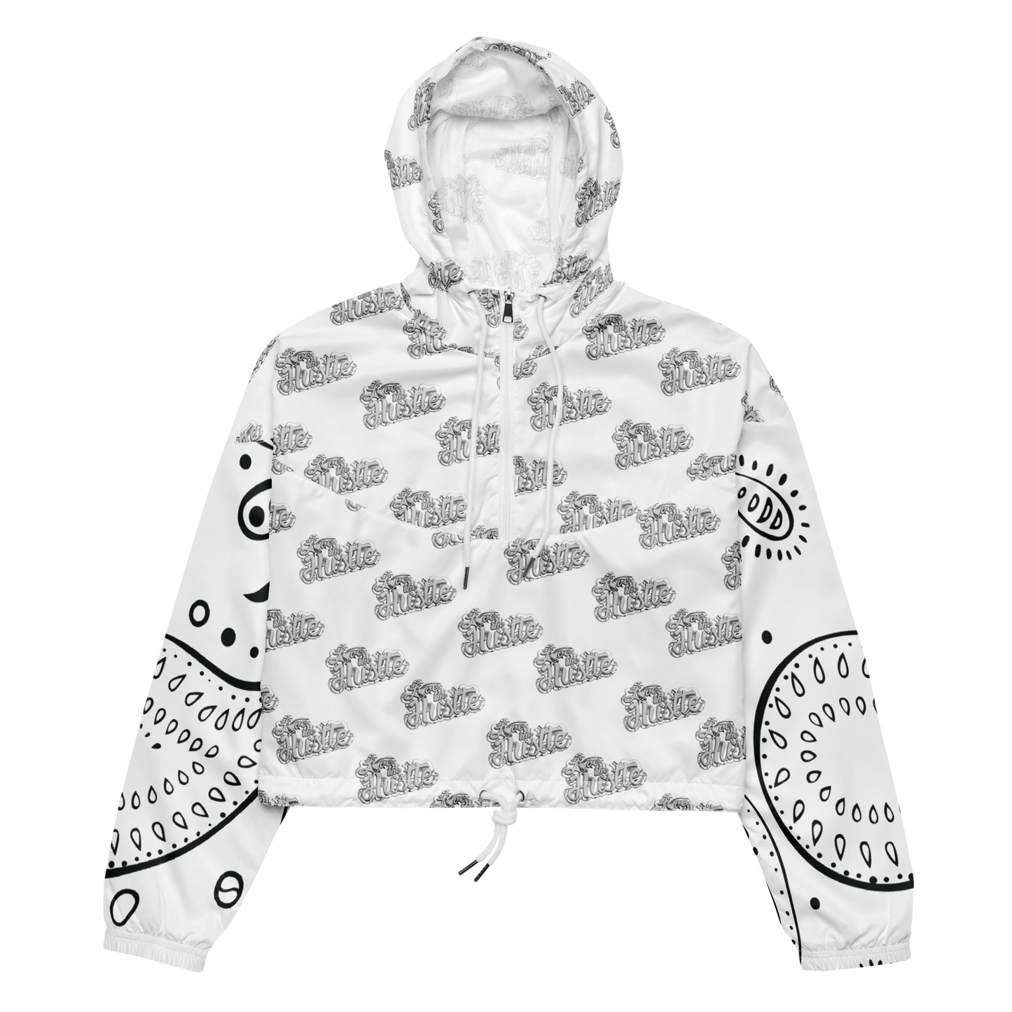 Collection de coupe-vent court bandana pour femmes Love The Hustle