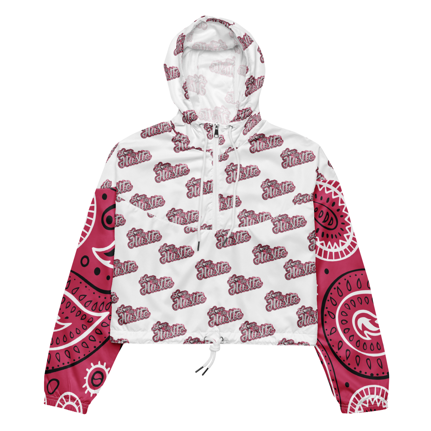 Collection de coupe-vent court bandana pour femmes Love The Hustle