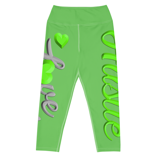Collection de leggings capri de yoga néon Love The Hustle™