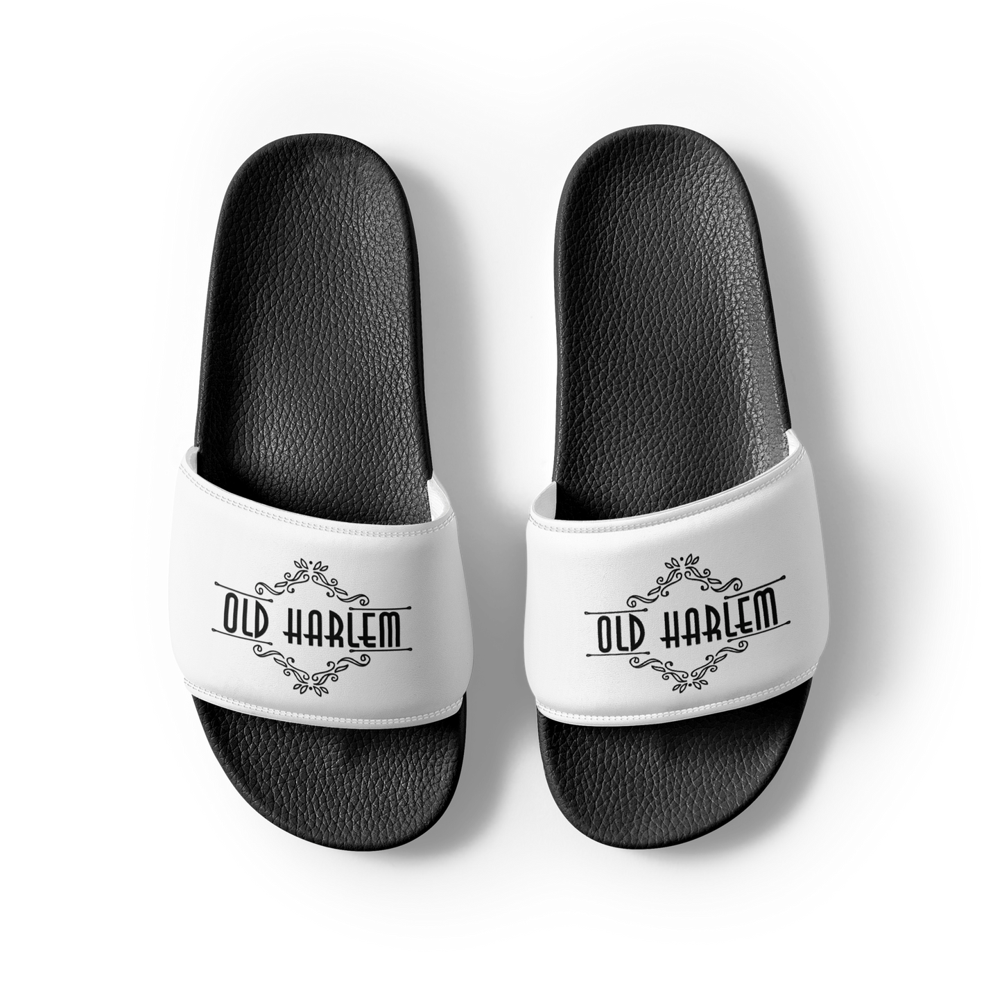 Old Harlem™ Men’s Slides, Black Logo