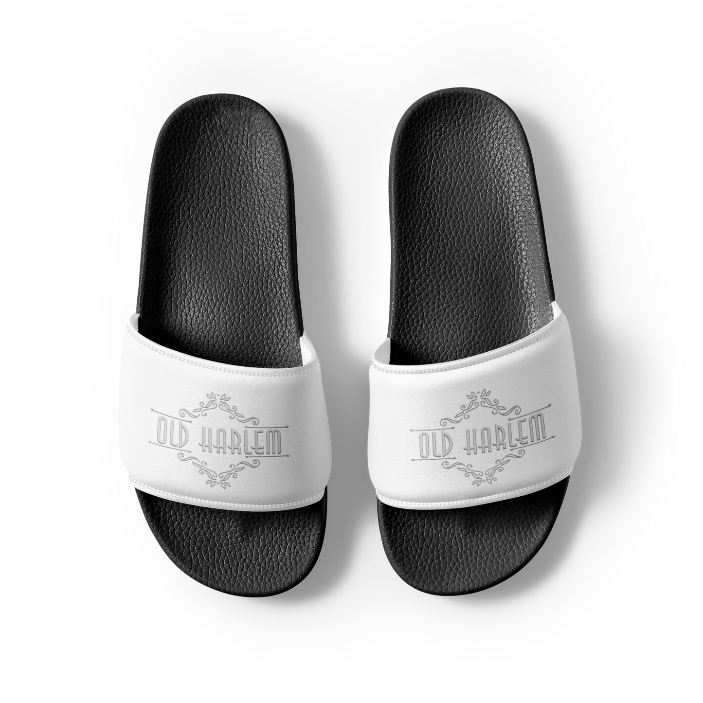 Old Harlem™ Men’s Slides, White Logo