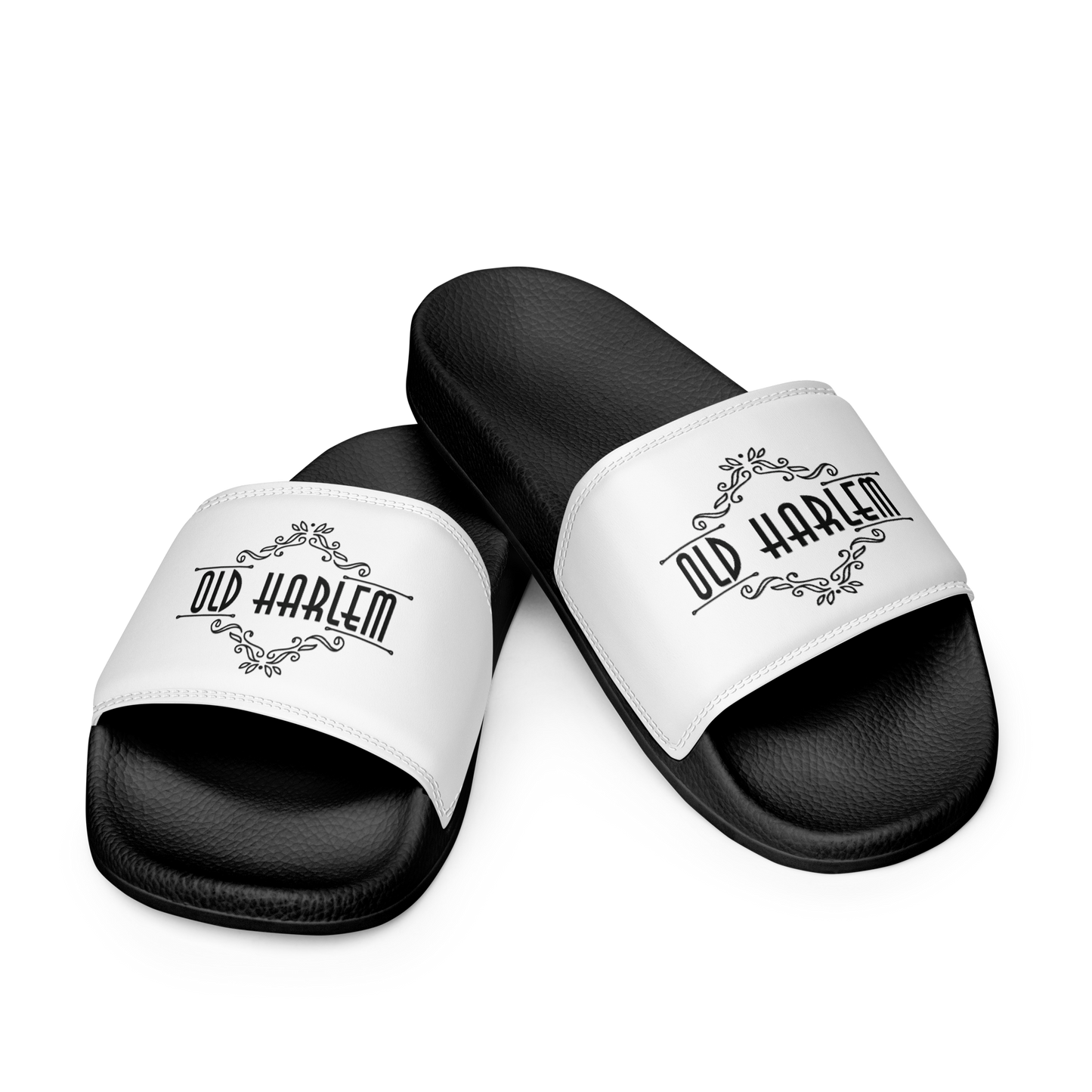 Old Harlem™ Men’s Slides, Black Logo