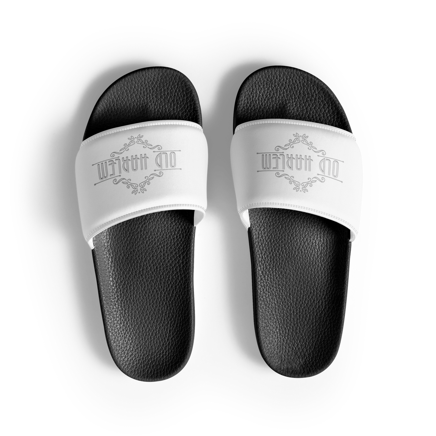 Old Harlem™ Men’s Slides, White Logo
