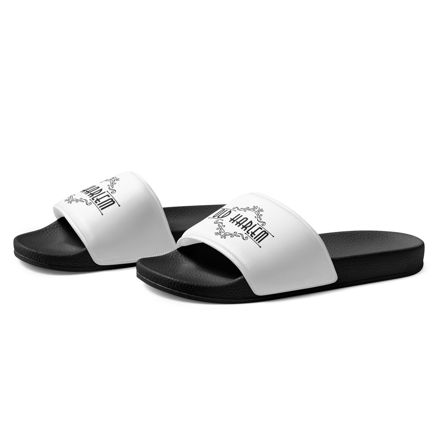 Old Harlem™ Men’s Slides, Black Logo