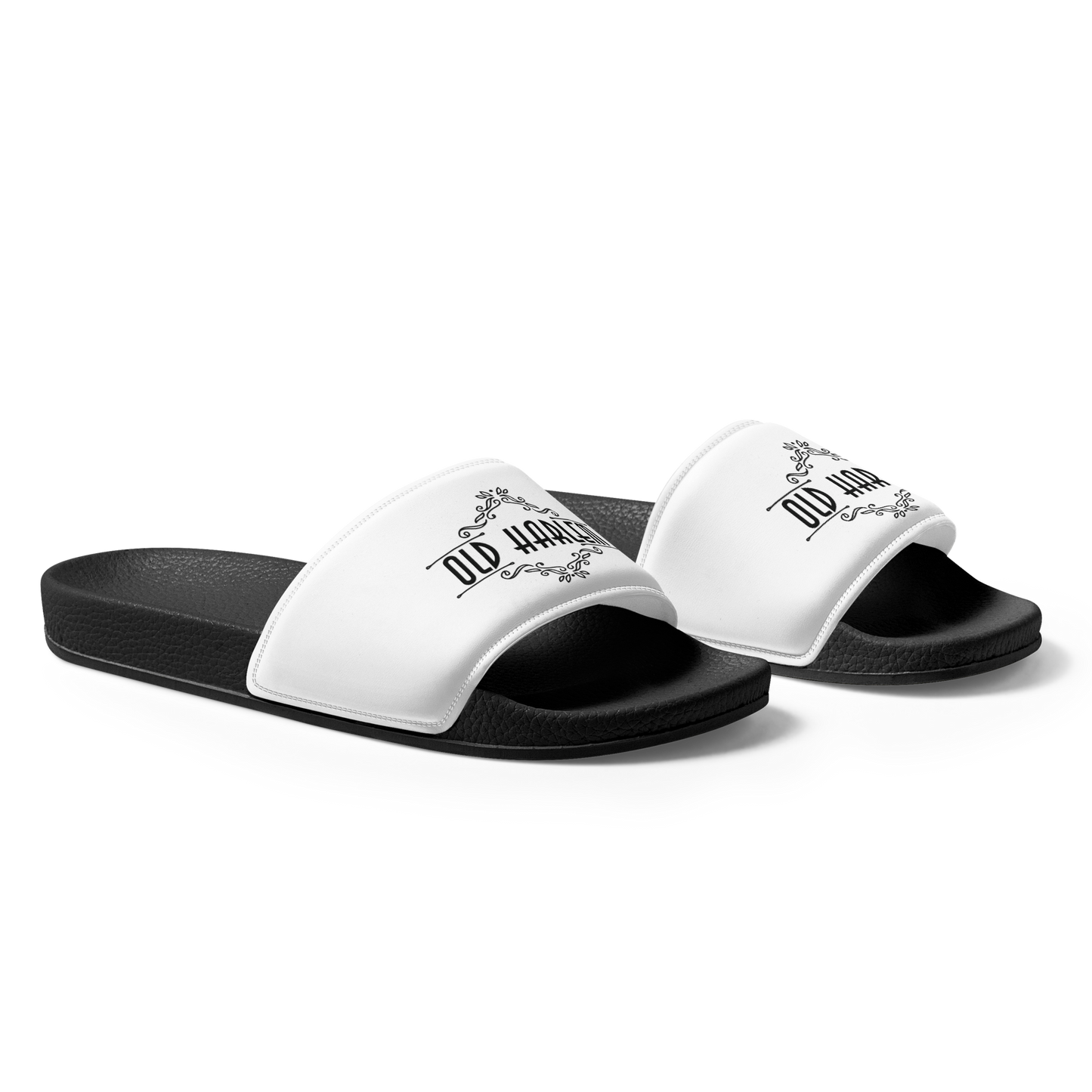 Old Harlem™ Men’s Slides, Black Logo