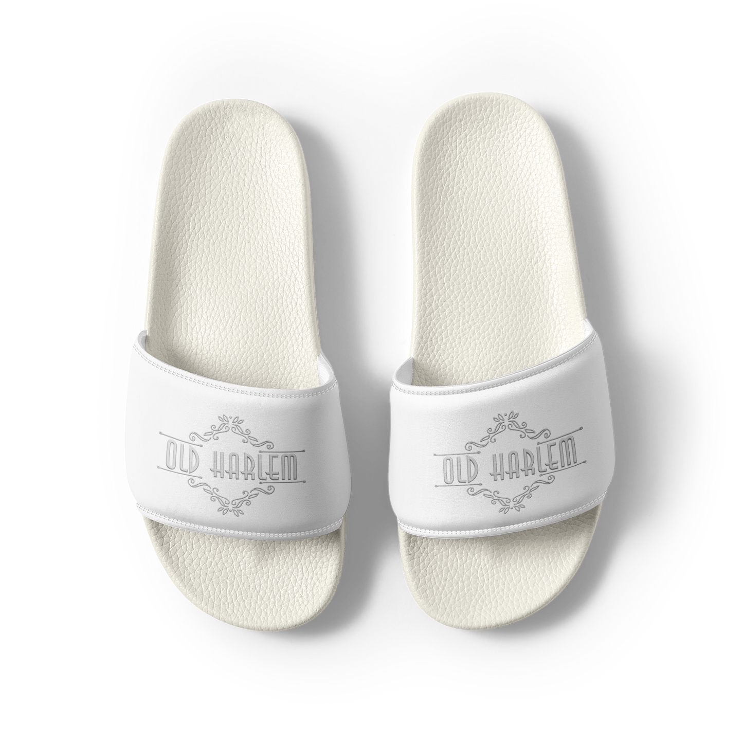 Old Harlem™ Men’s Slides, White Logo