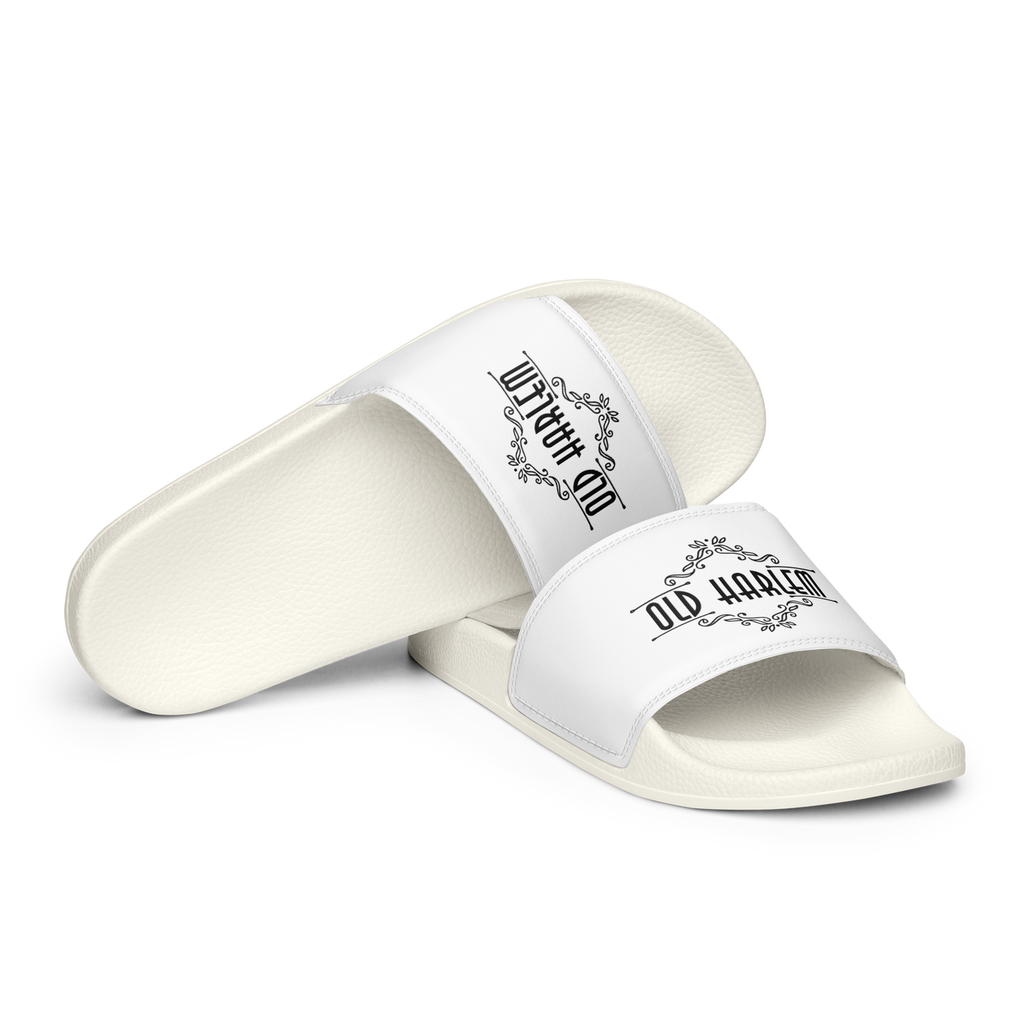 Old Harlem™ Men’s Slides, Black Logo