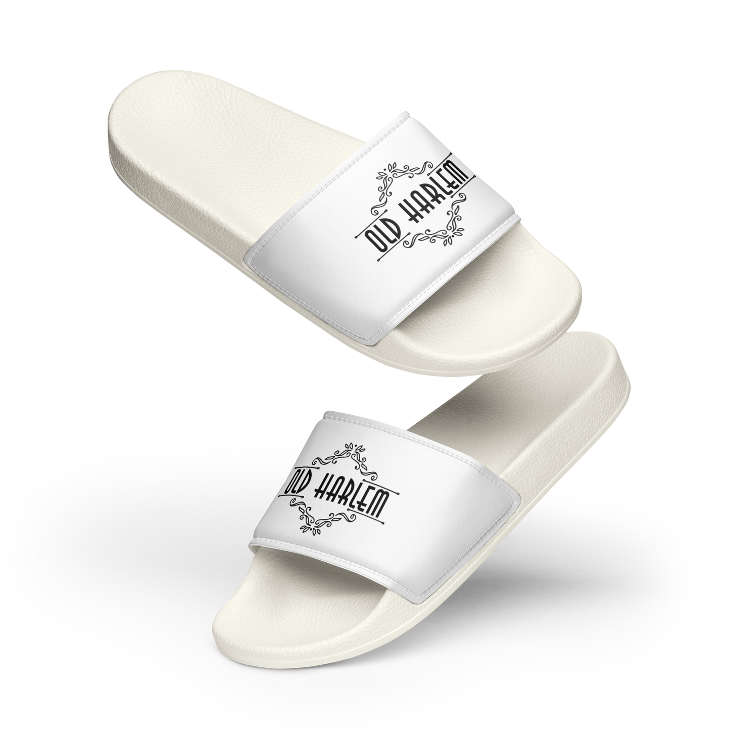Old Harlem™ Men’s Slides, Black Logo
