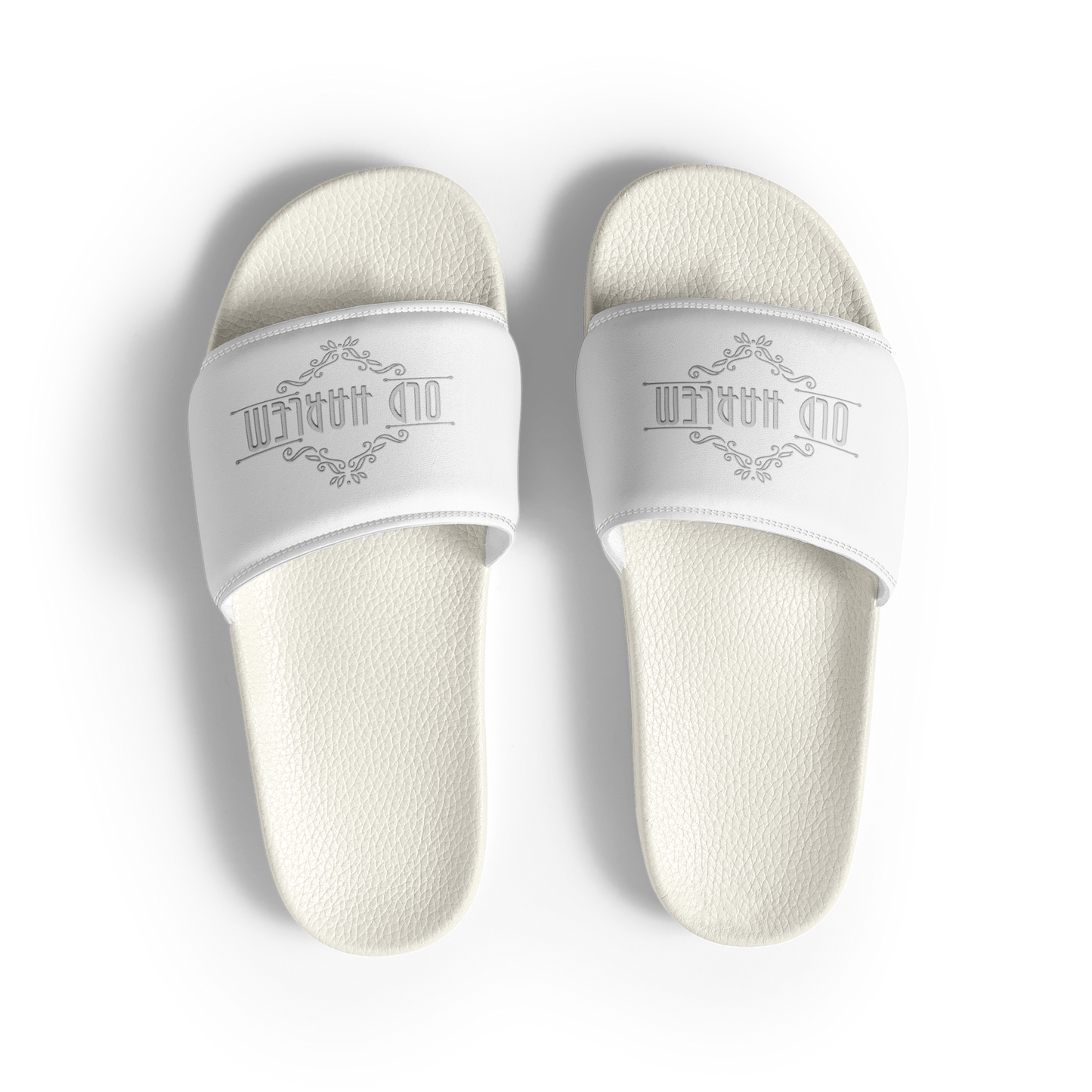 Old Harlem™ Men’s Slides, White Logo