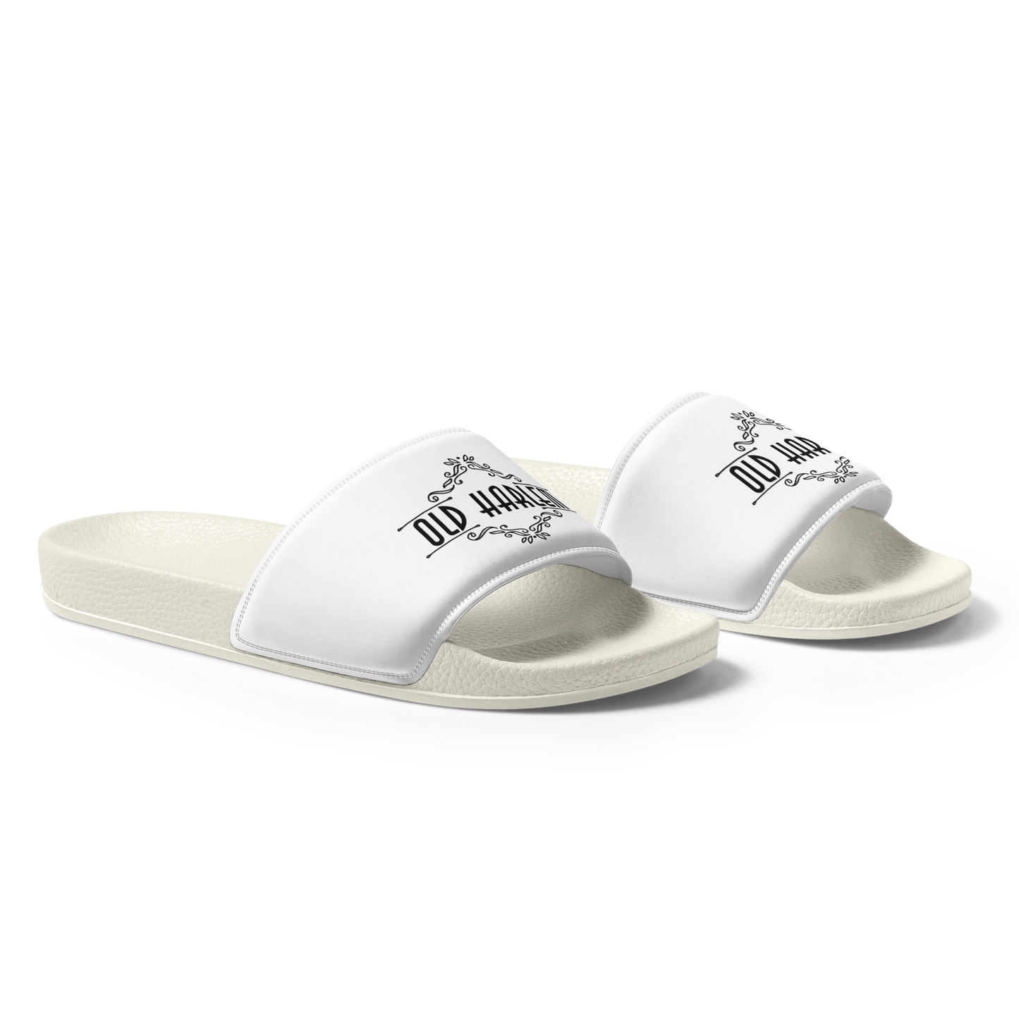 Old Harlem™ Men’s Slides, Black Logo