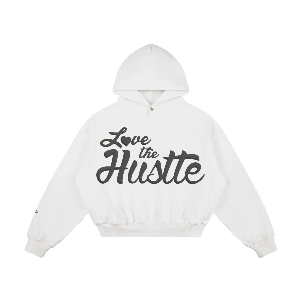 パーカー SNAP COLLAR HOODED SWEATSHIRT Love The Hustle 420GSM Uni Snap Collar Hoodie – Love The Hustle™️