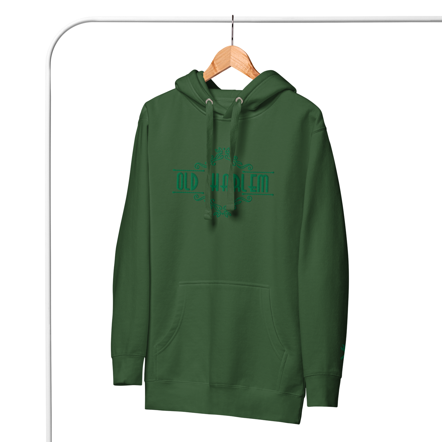 Old Harlem Vintage Art Deco Hoodie, Embroidered Unisex Hoodie Collection