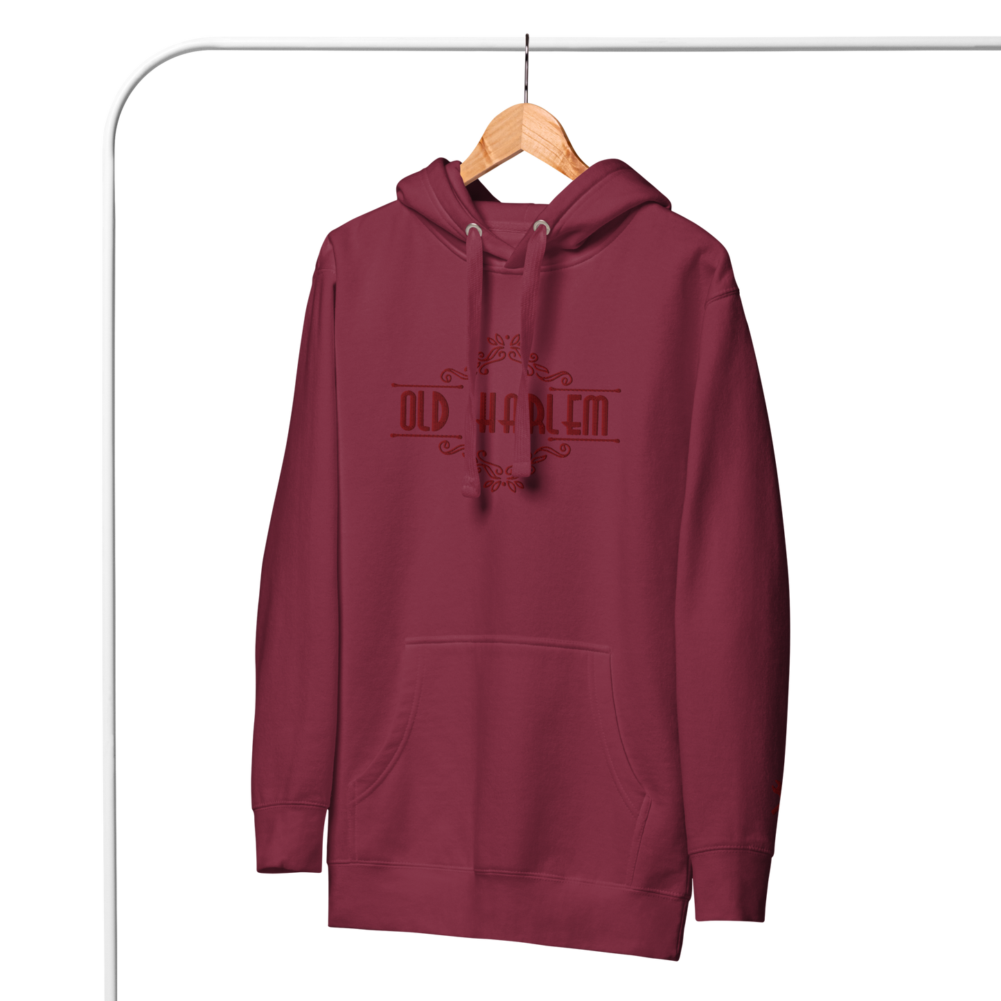 Old Harlem Vintage Art Deco Hoodie, Embroidered Unisex Hoodie Collection