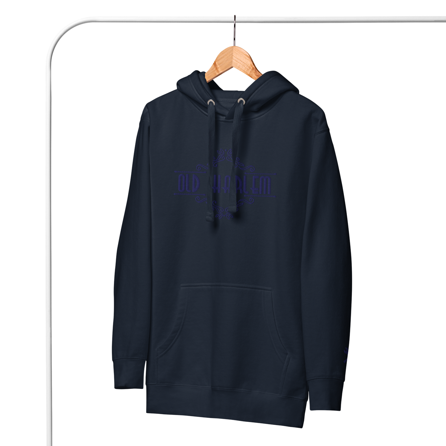Old Harlem Vintage Art Deco Hoodie, Embroidered Unisex Hoodie Collection