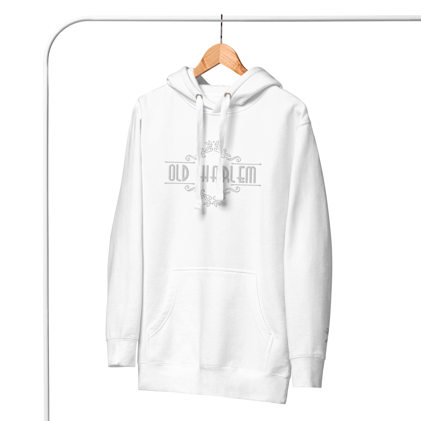 Old Harlem Vintage Art Deco Hoodie, Embroidered Unisex Hoodie Collection