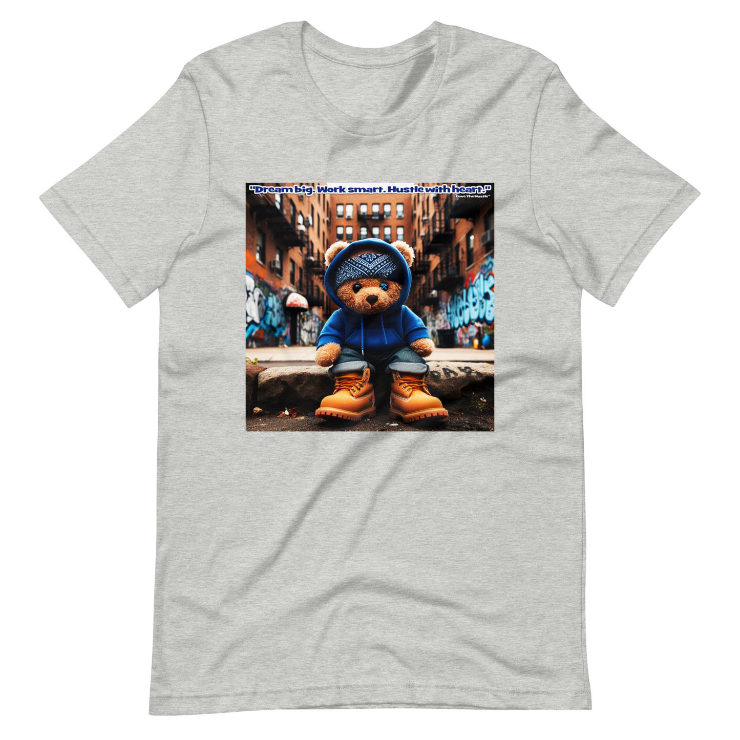 T-shirt unisexe Love The Hustle™ Bandana Blue Bear DTG
