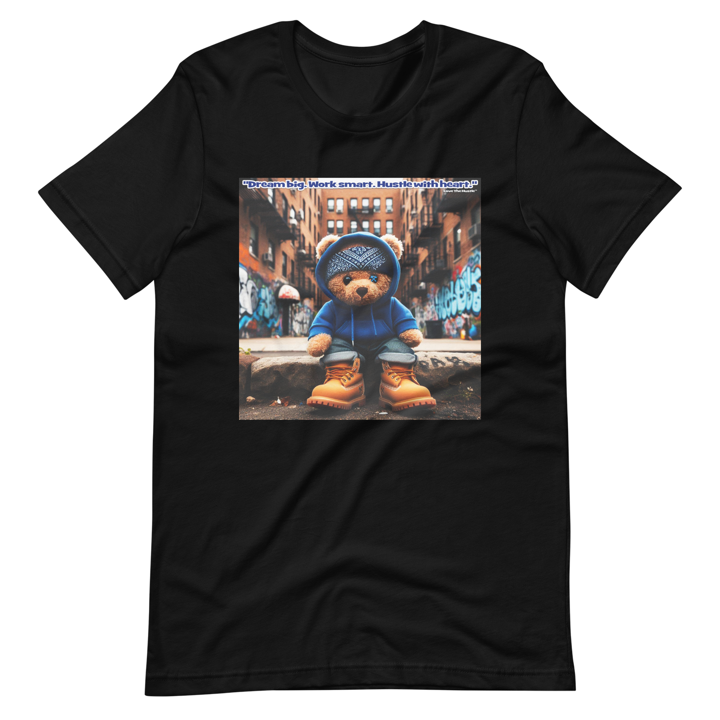 T-shirt unisexe Love The Hustle™ Bandana Blue Bear DTG