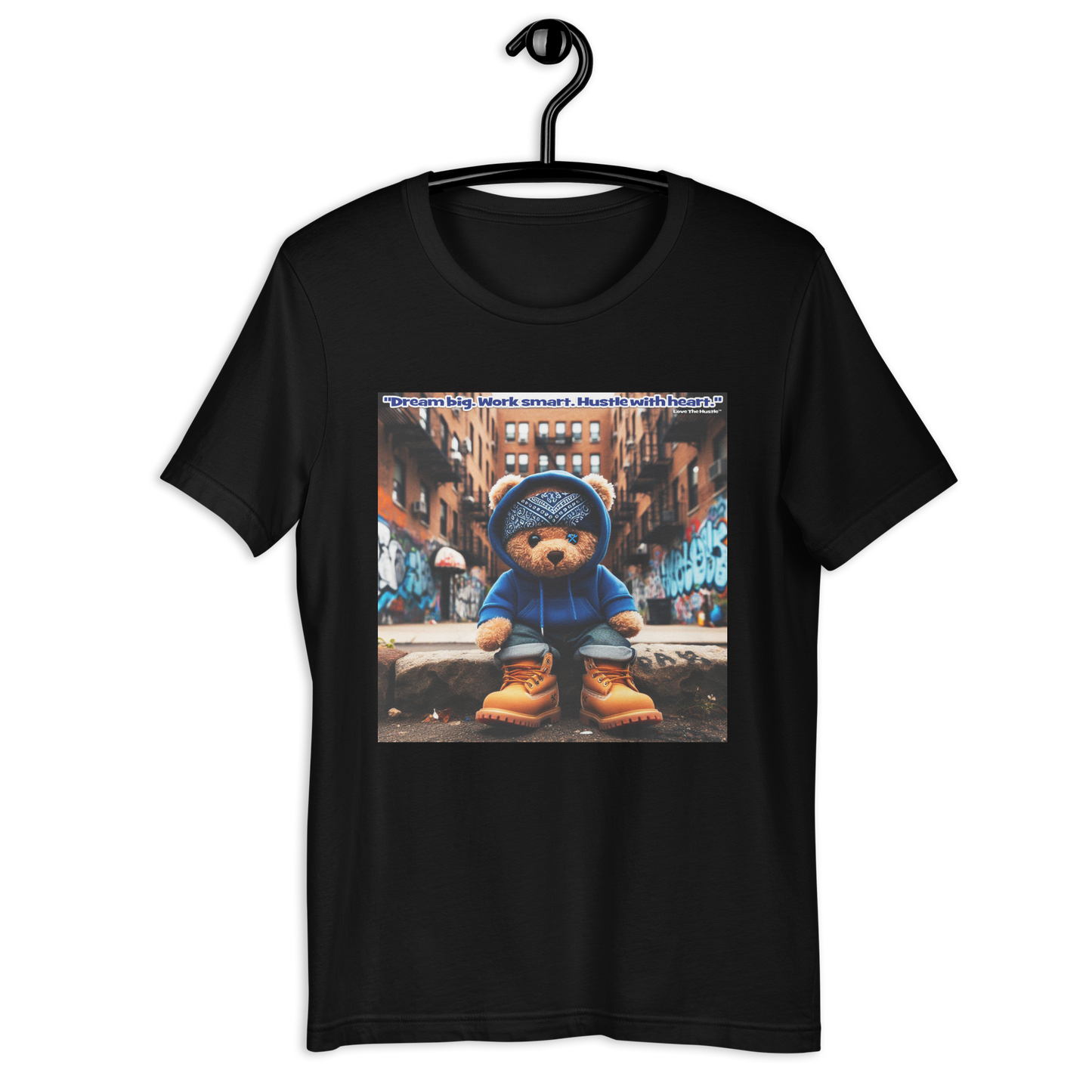 T-shirt unisexe Love The Hustle™ Bandana Blue Bear DTG