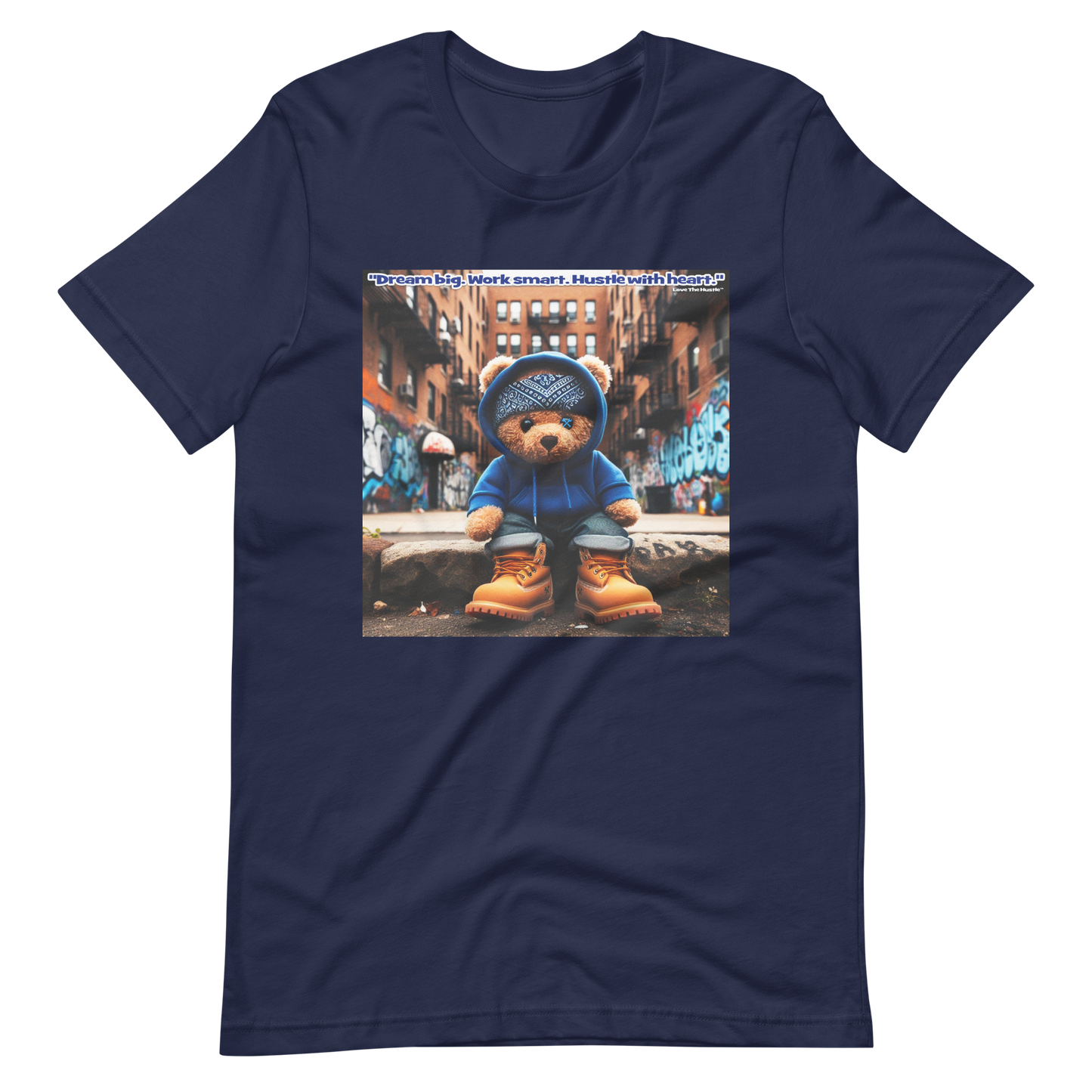 T-shirt unisexe Love The Hustle™ Bandana Blue Bear DTG