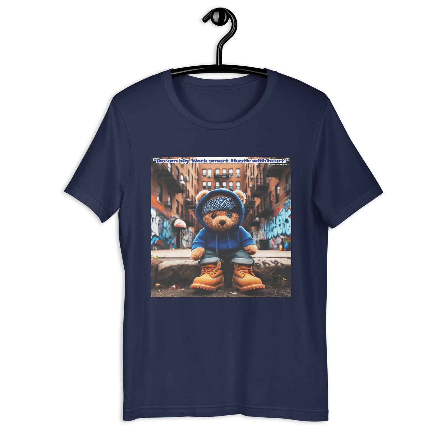 T-shirt unisexe Love The Hustle™ Bandana Blue Bear DTG
