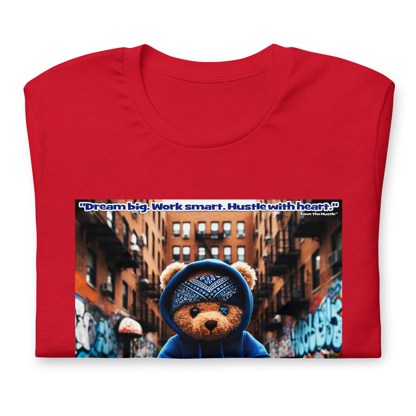T-shirt unisexe Love The Hustle™ Bandana Blue Bear DTG