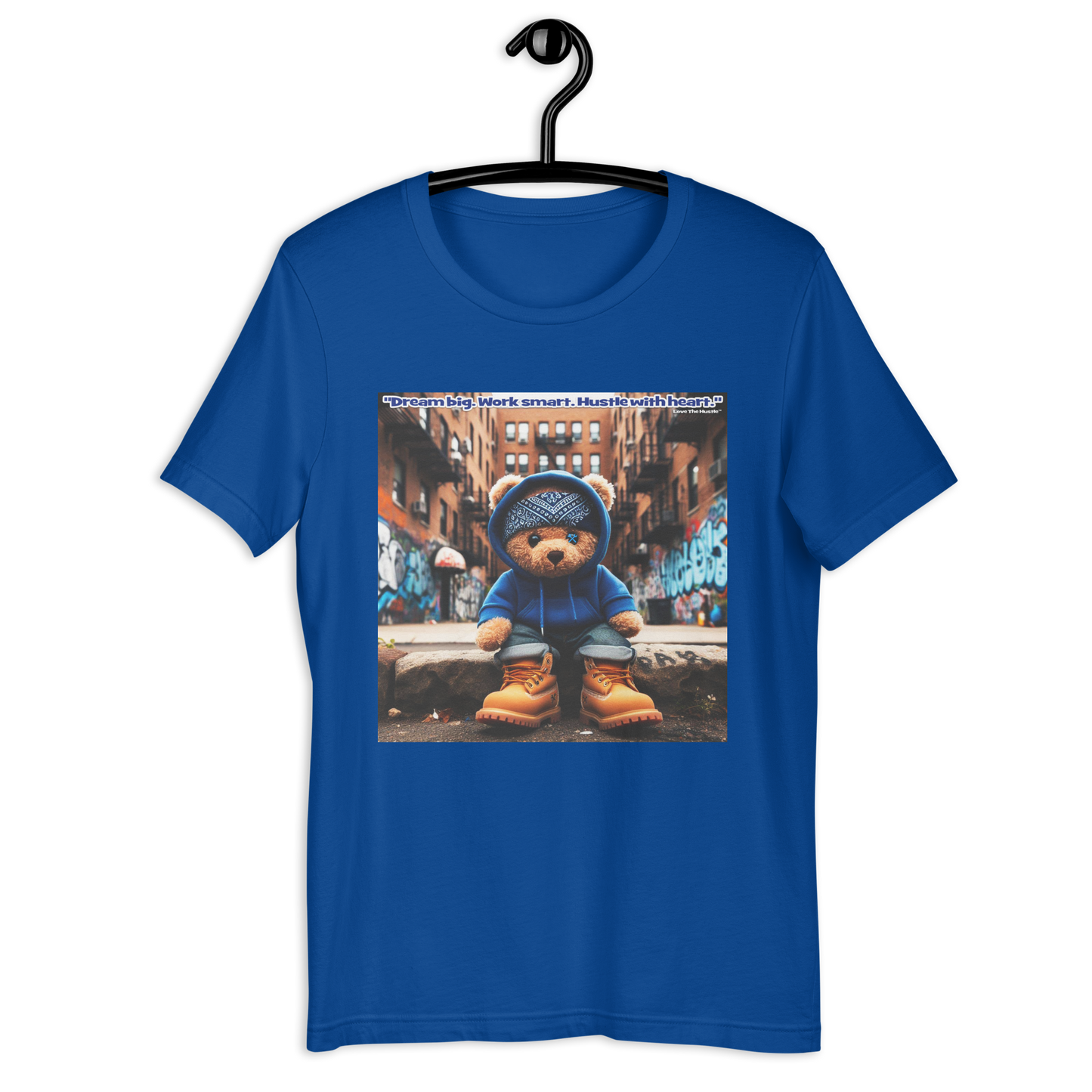 T-shirt unisexe Love The Hustle™ Bandana Blue Bear DTG