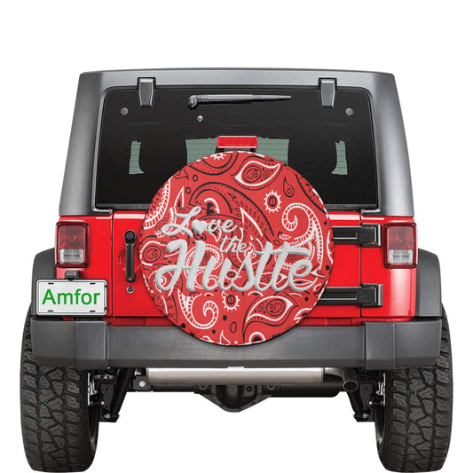 Love The Hustle Spare Tire Cover (Small) (15")