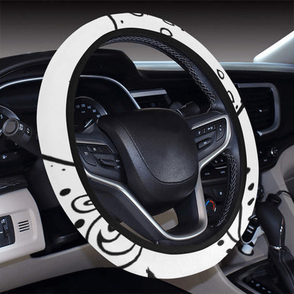Love The Hustle Auto Steering Wheel Cover with Elastic Edge