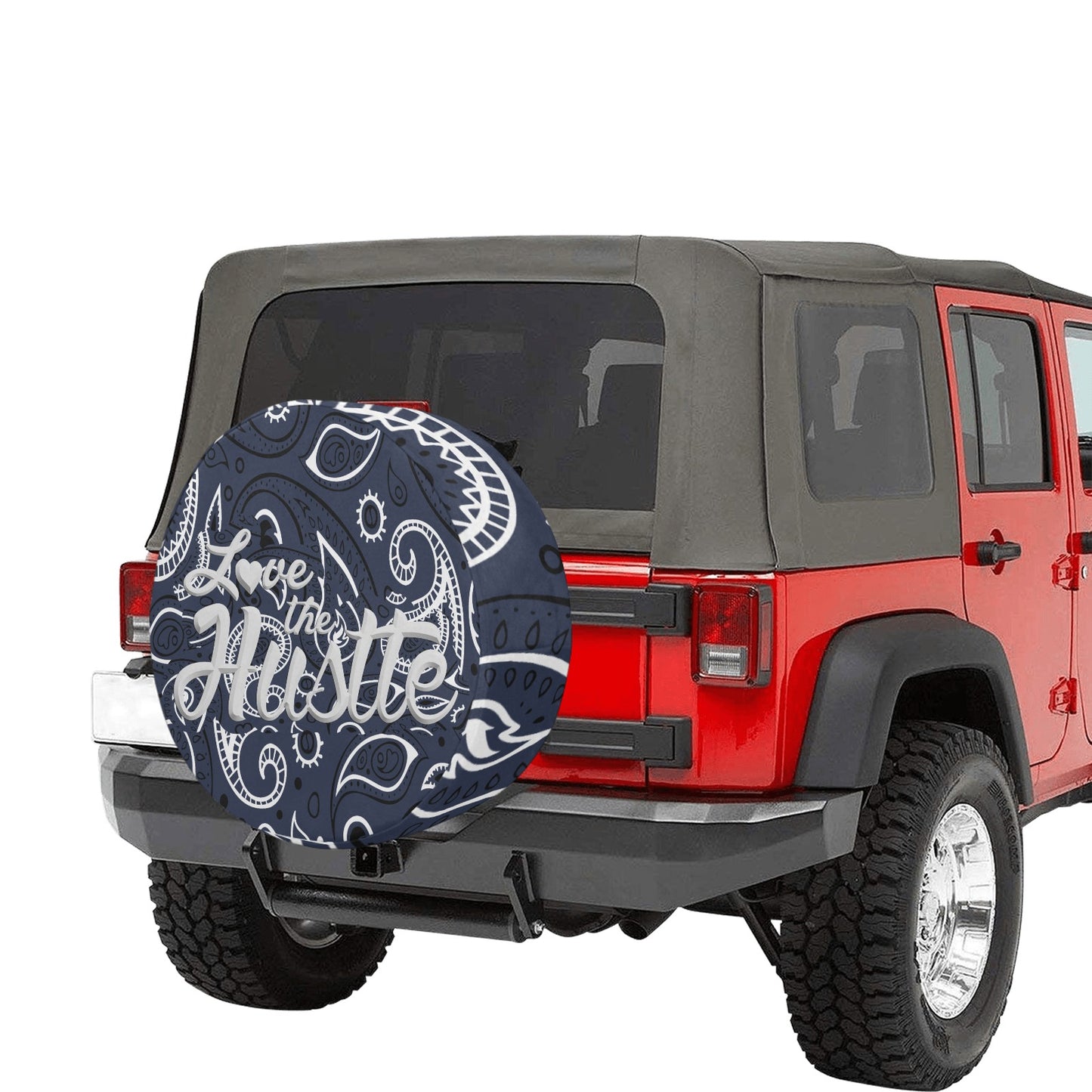 Love The Hustle Spare Tire Cover(Large)(17")