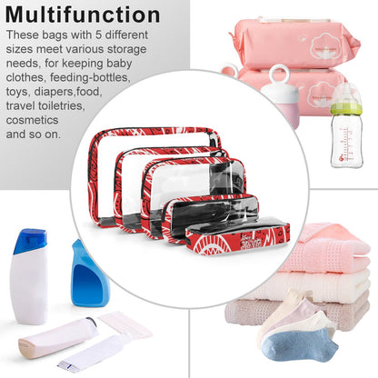 Love The Hustle™ Bandana Transparent Storage Bag – Five in One Collection