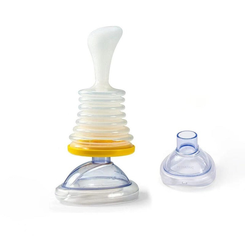 Respiratory Trainer – Suffocation First Aid Mask (Artificial Heart & Lung Choking Emergency Device)