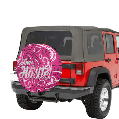 Love The Hustle Spare Tire Cover(Large)(17")