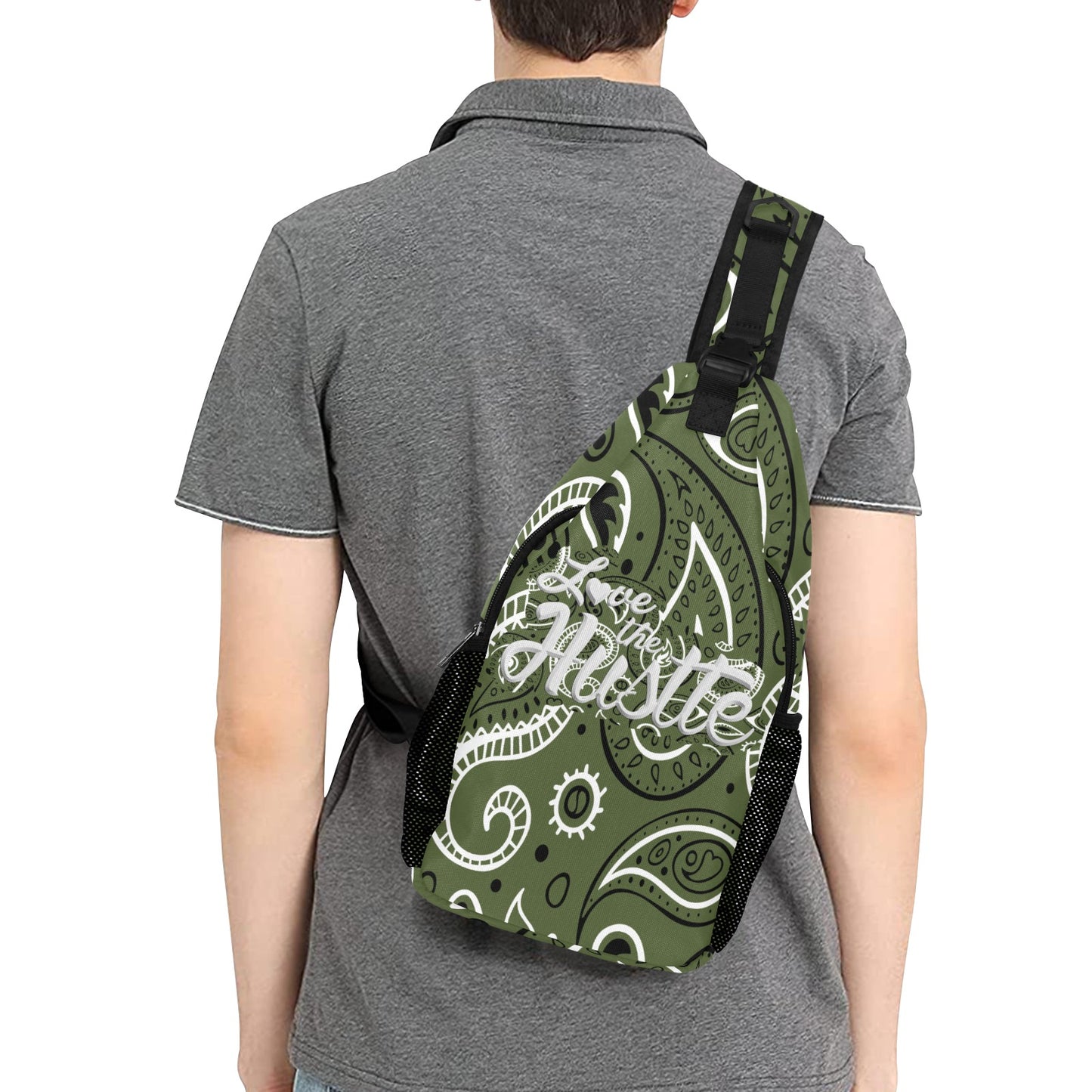 Love The Hustle™ Men's Casual Chest Bag Bandana Collection